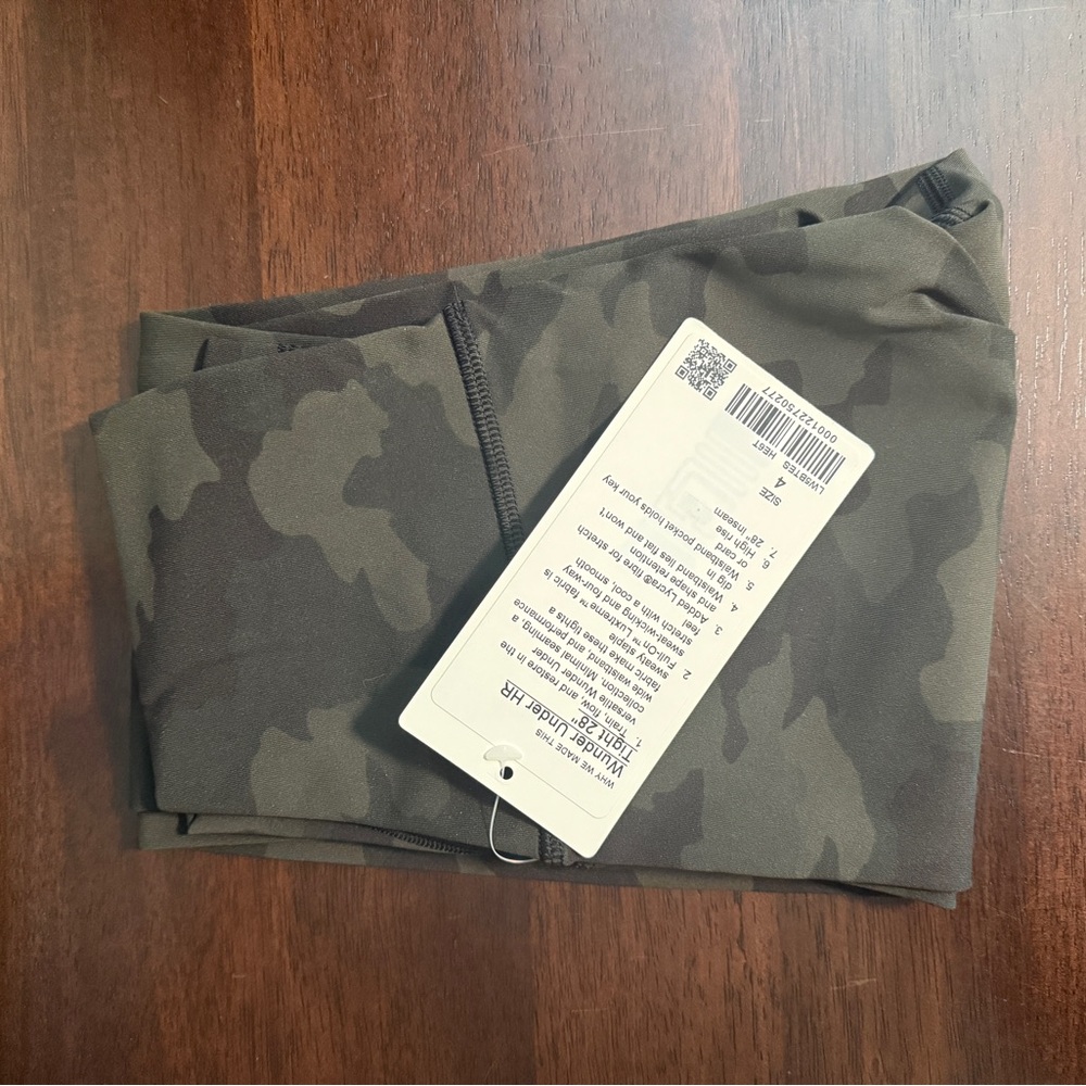 Lululemon wunder under Camo Print Leggings